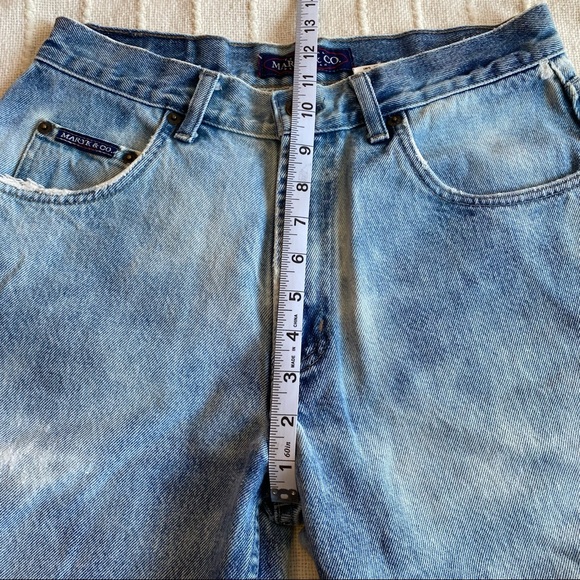 Vintage Reverse Tie Dye Denim Shorts - Picture 8 of 9